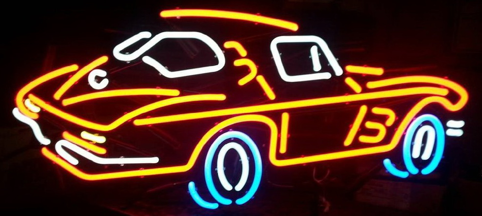 1963 Corvette Neon Sign